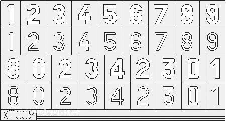 Eduard Deutsche Nummern Groß Express Mask