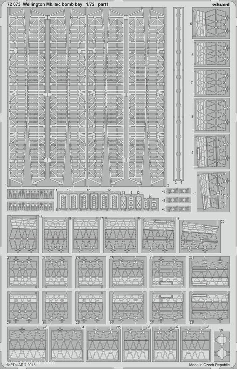 Eduard Wellington Mk.Ia/c Bombenschachtdetails