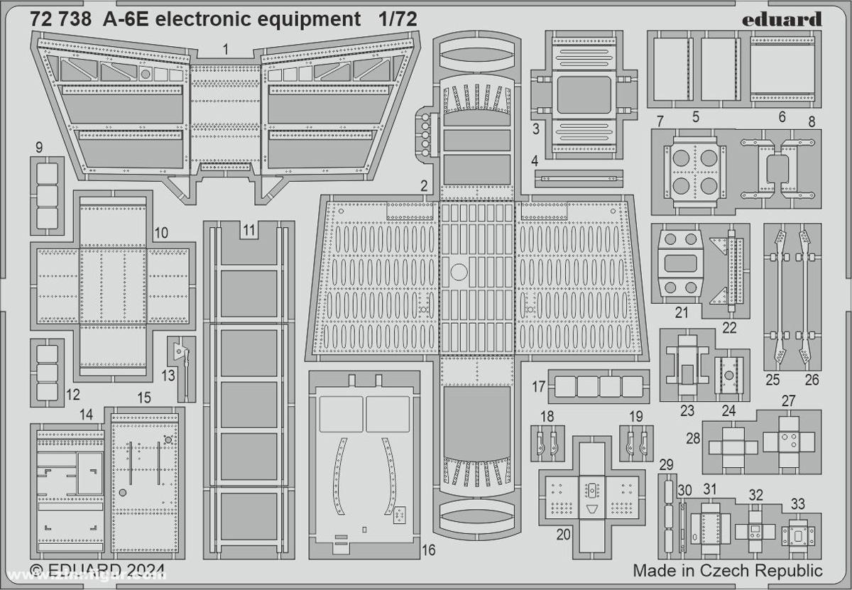 Eduard A-6E Elektronik-Details