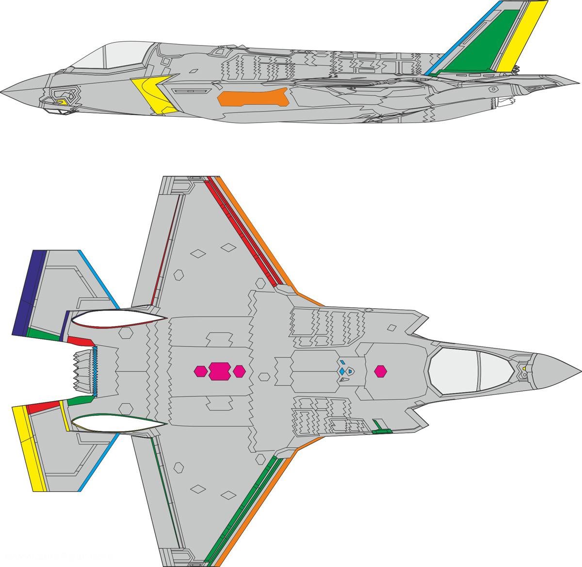 Eduard F-35B RAM-Beschichtung - Express Mask