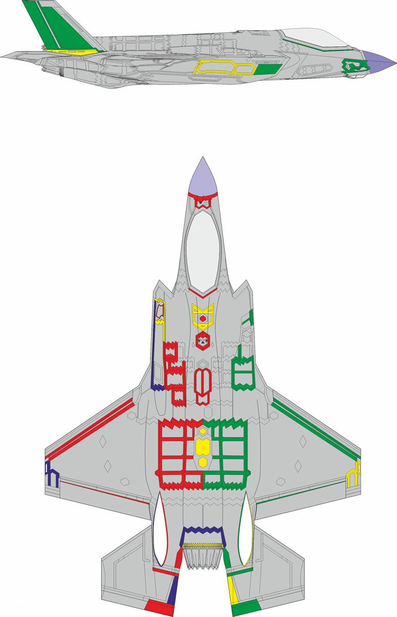 Eduard F-35A frühe RAM Beschichtung - Express Mask