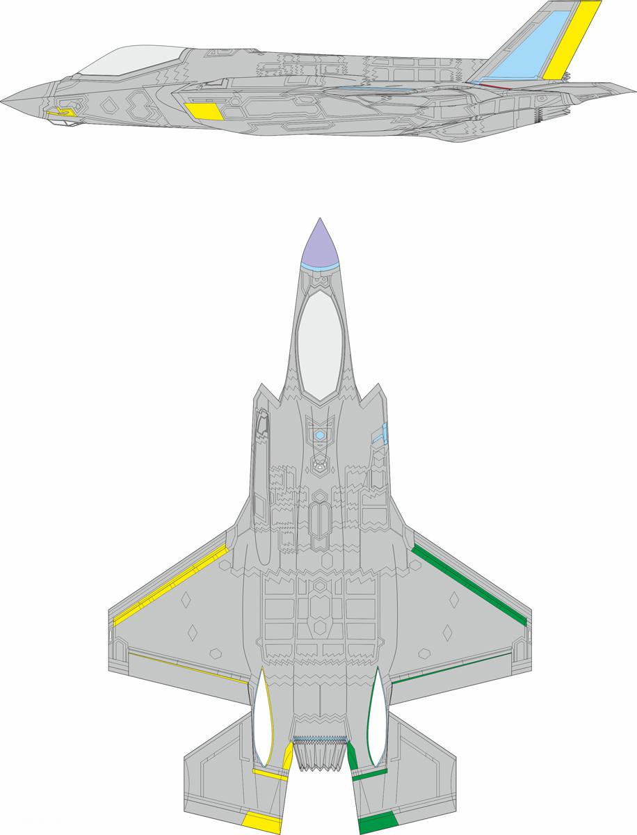 Eduard F-35A späte RAM Beschichtung - Express Mask