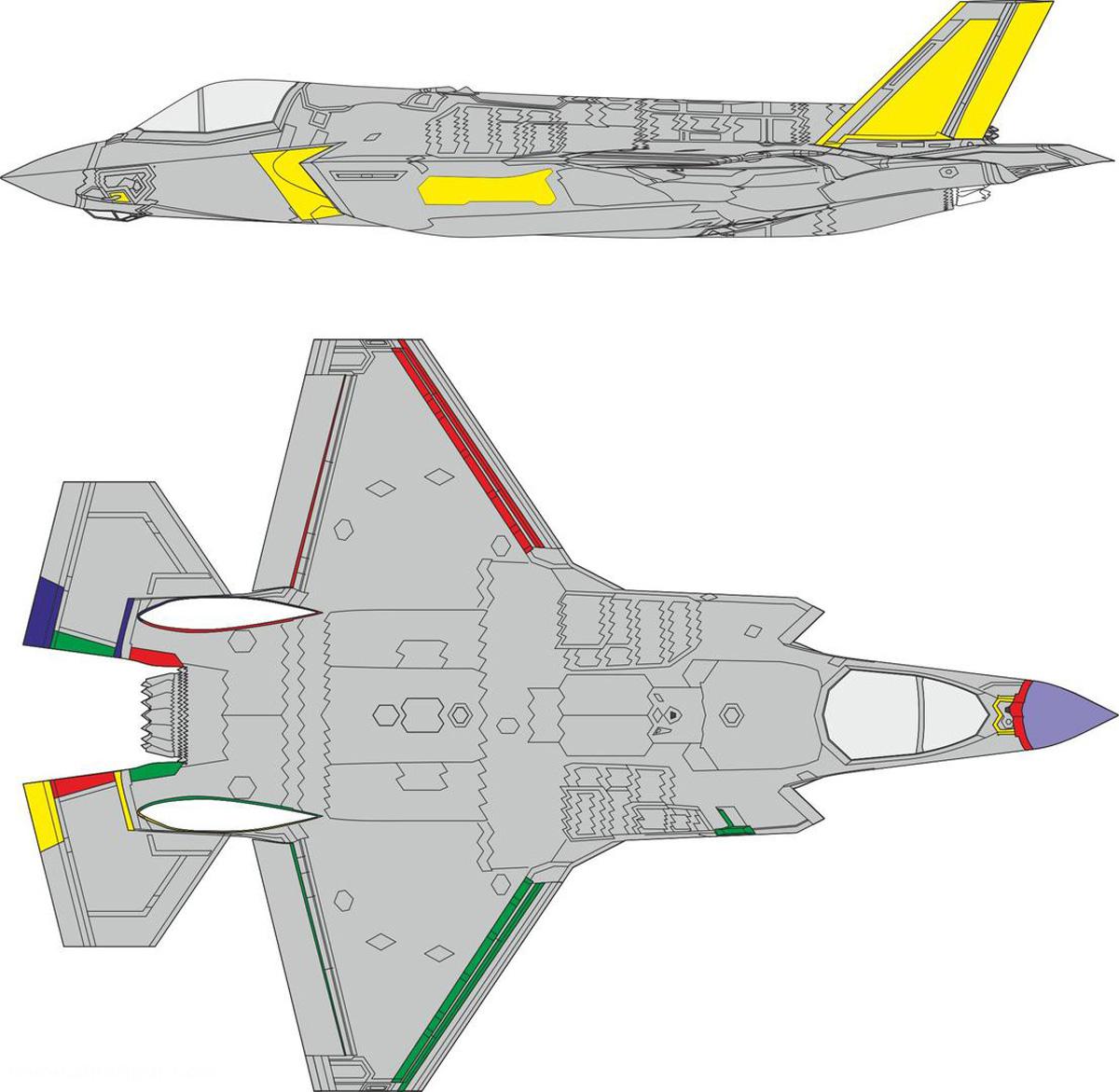 Eduard F-35B RAM Beschichtung - Express Mask