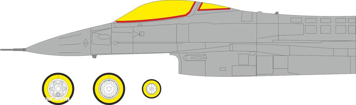 Eduard F-16CJ Block 50 - TFace Express Mask (Tamiya)