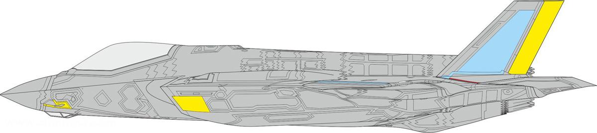 Eduard F-35A RAM Coating Late - Express Mask