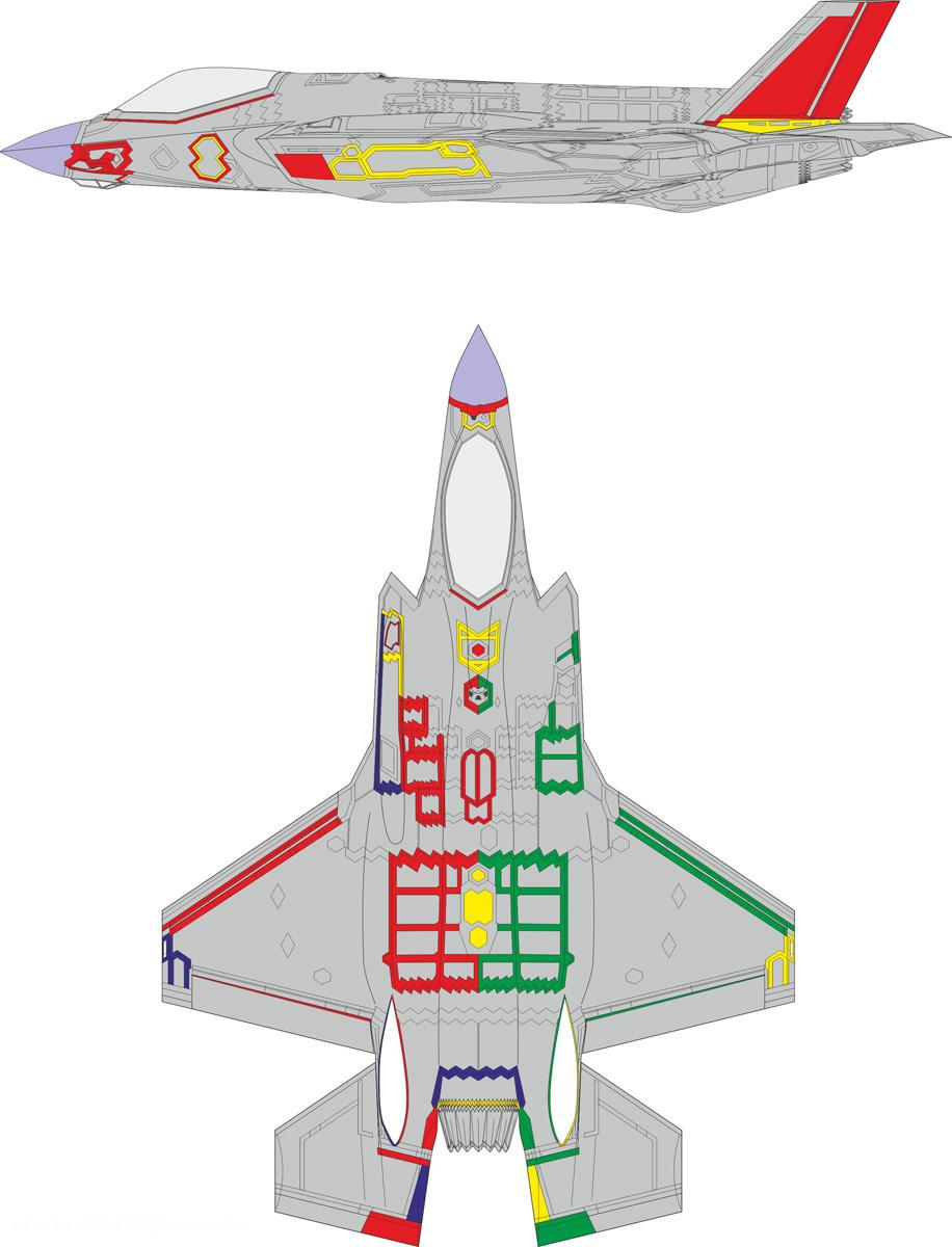 Eduard F-35A RAM Beschichtung Früh - Express Mask