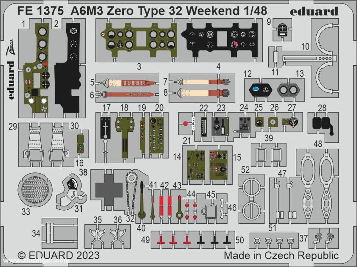 Eduard A6M3 Zero Type 32 Weekend - ZOOM