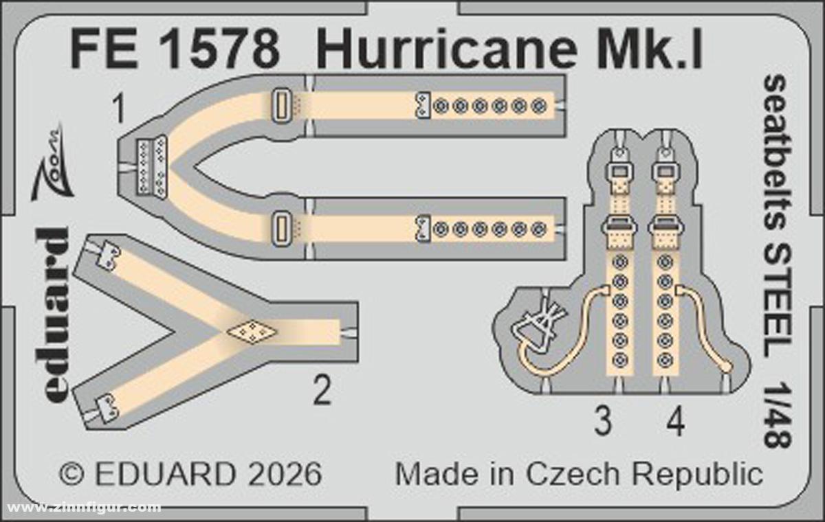 Eduard Hurricane Mk.I Gurte - STEEL (Arma Hobby)