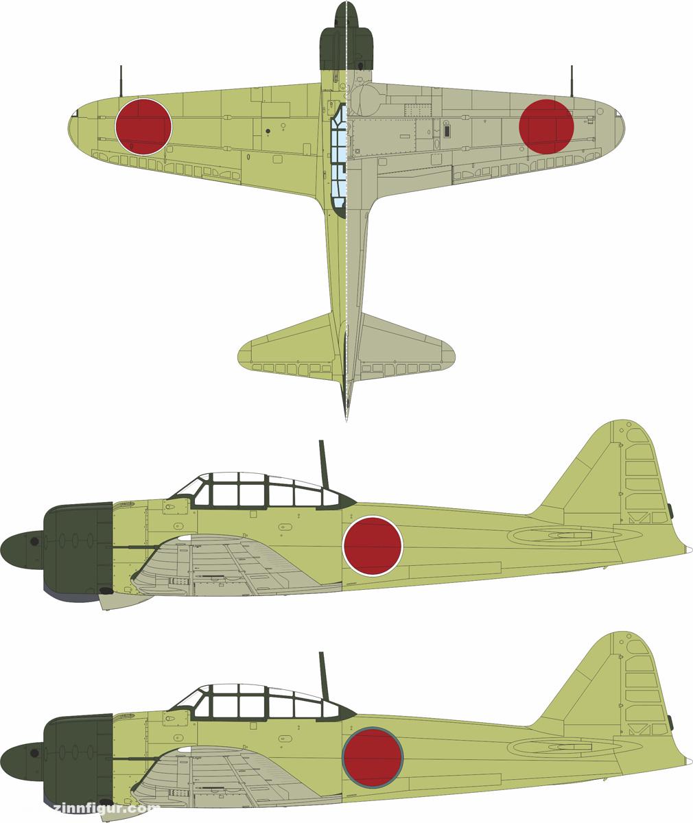 Eduard A6M5 Zero Hoheitszeichen - Express Mask