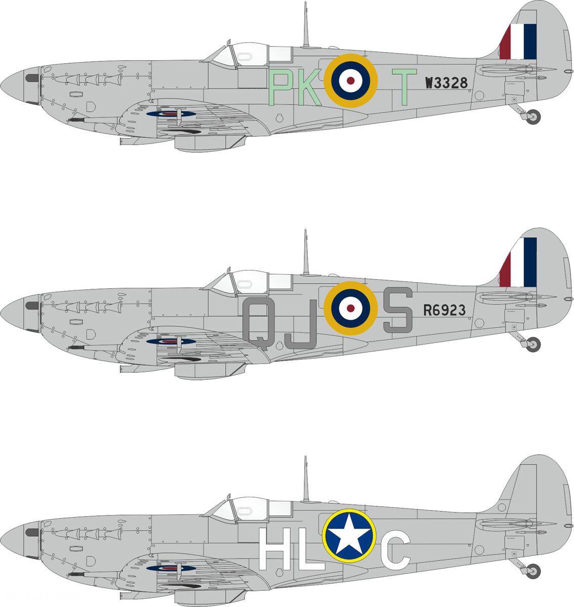 Eduard Spitfire Mk.Vb früh Kennzeichen - Express Mask (Kotare)