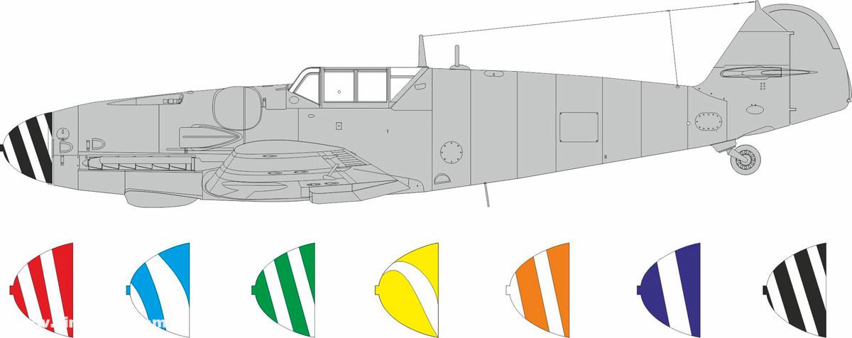 Eduard Bf 109G-5/6 Spinner-Spiralen - Express Mask