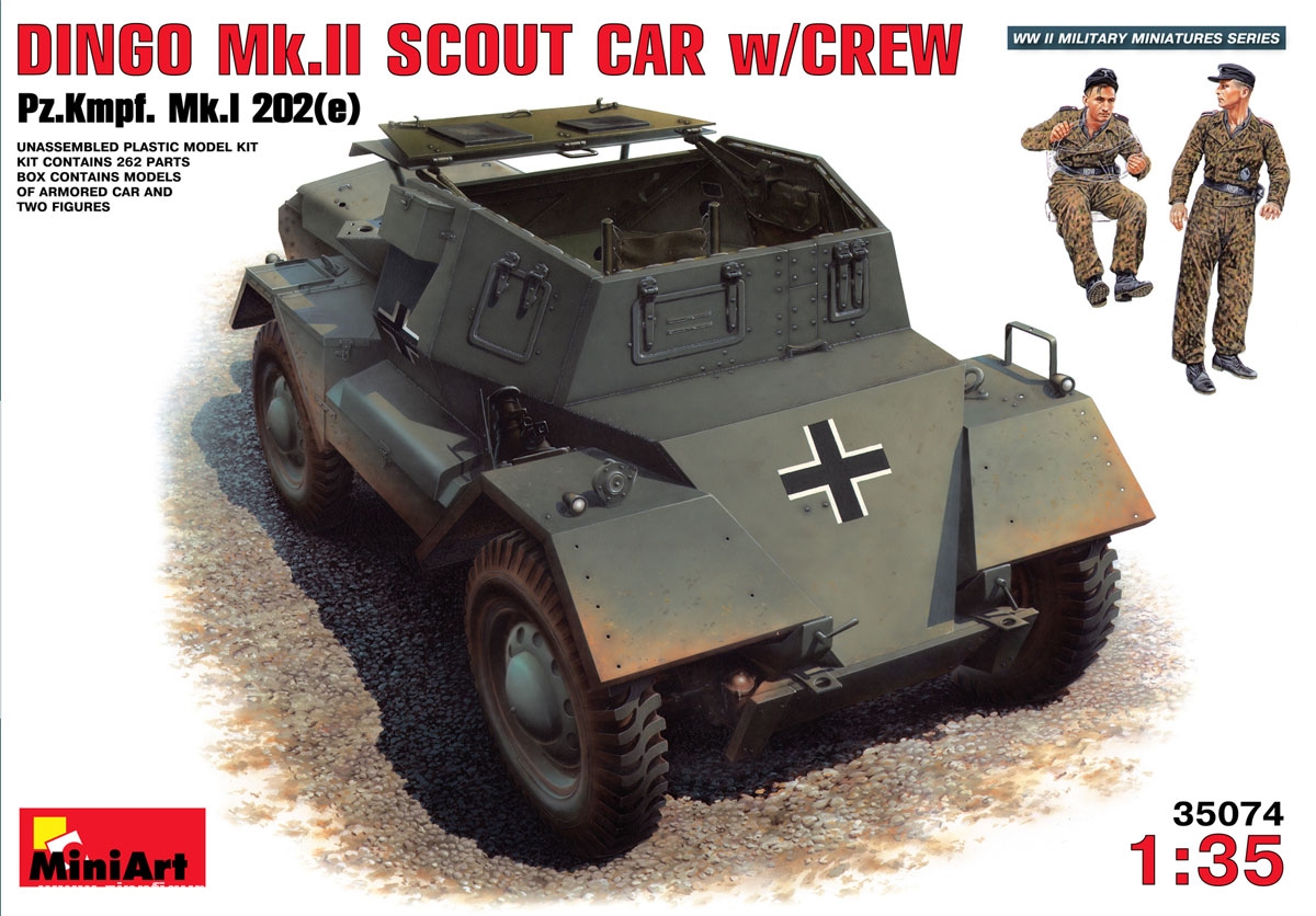 Miniart Dingo Mk.II Scout Car mit Besatzung
