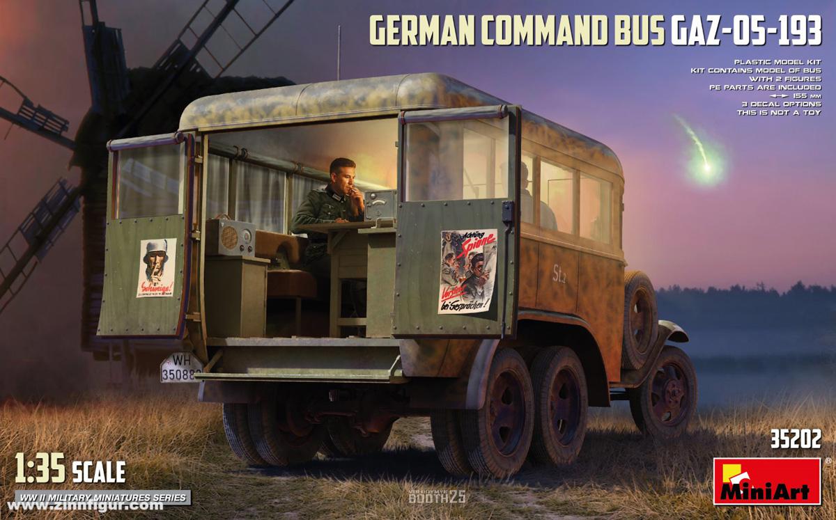 Miniart Deutscher Kommando-Bus GAZ-05-193