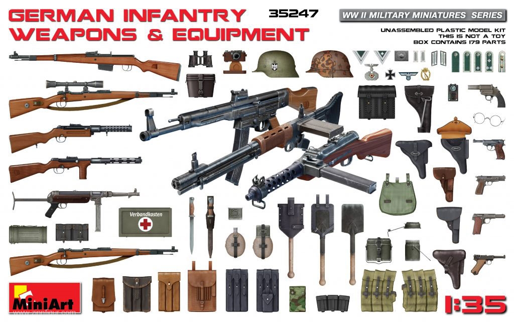 Miniart Deutsche Infanteriewaffen und Zubehör