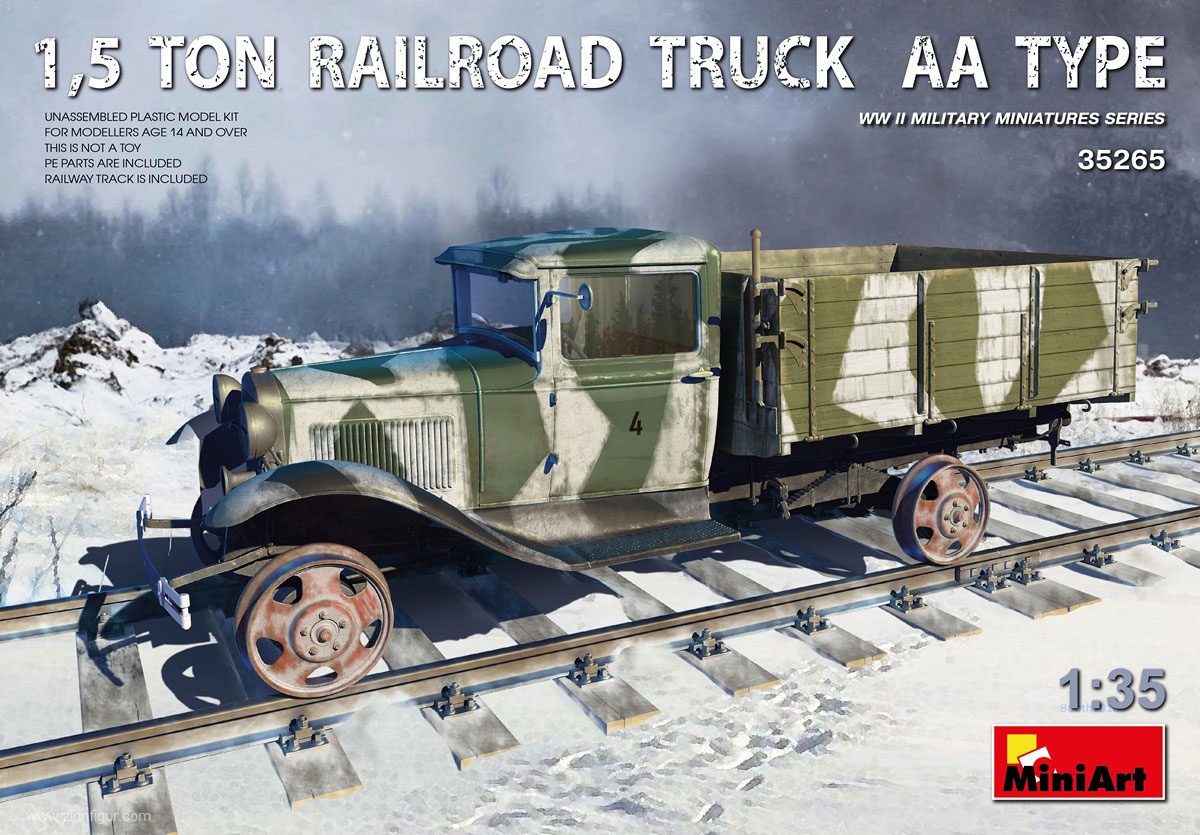 Miniart 1,5 ton Eisenbahn-Lkw Typ AA