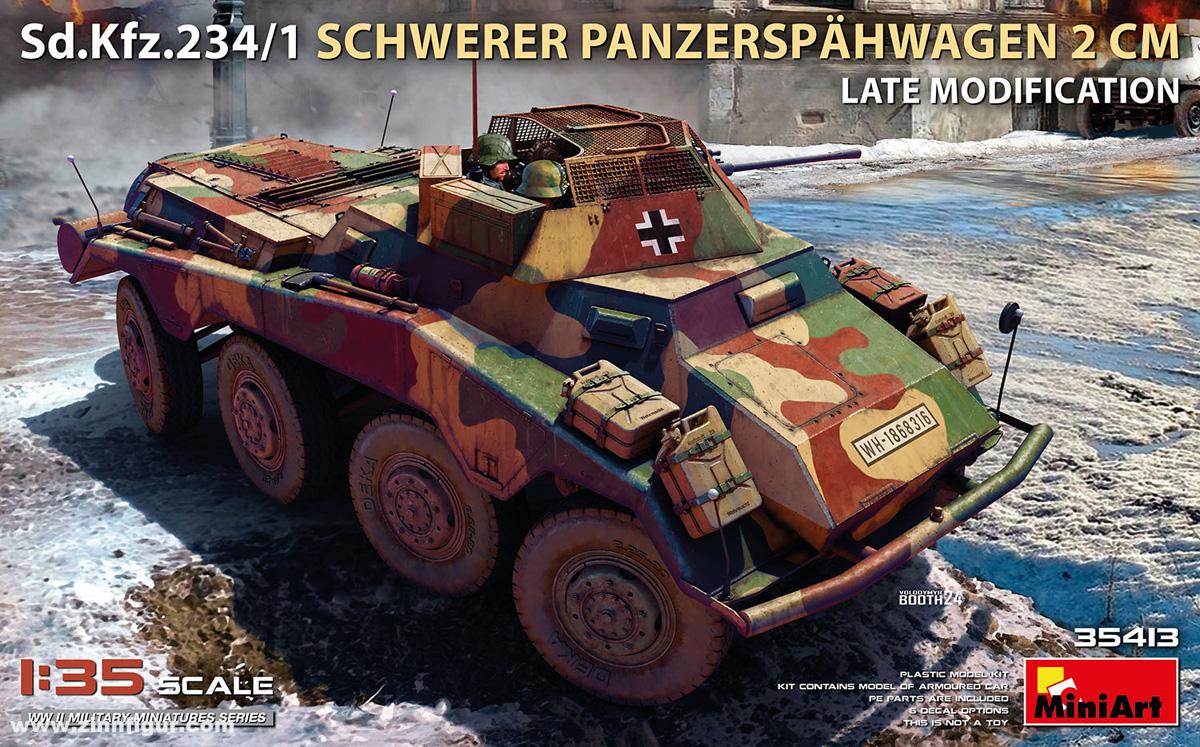 Miniart Sd.Kfz.234/1 Schwerer Panzerspähwagen 2cm spätes Modell