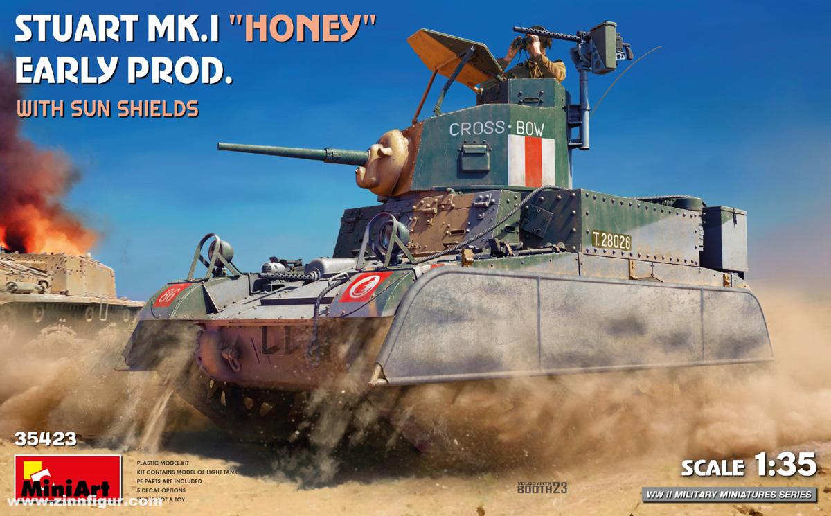 Miniart Stuart Mk.I Honey frühe Produktion mit Sonnenschild