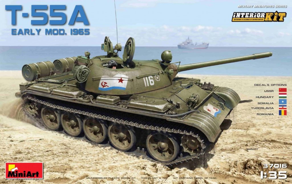 Miniart T-55A früh Modell 1965 mit Innendetails
