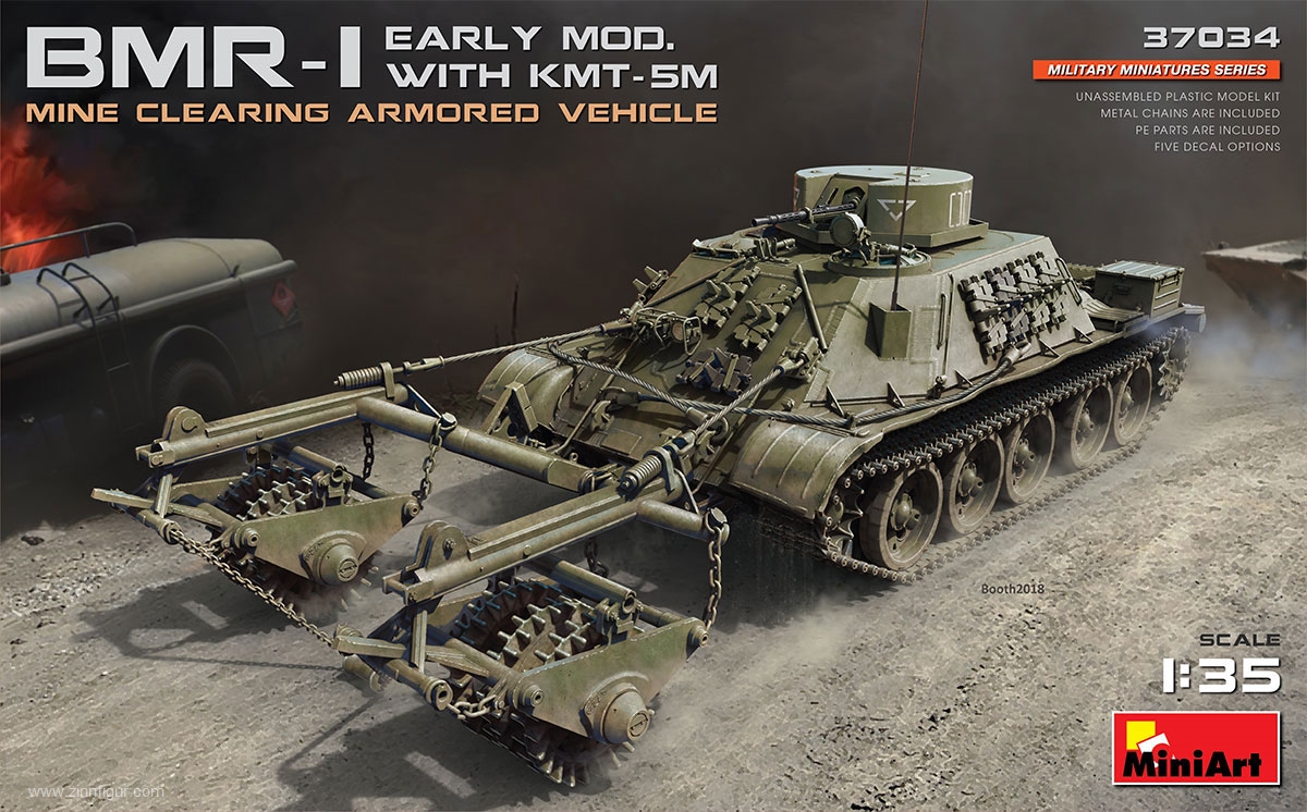 Miniart BMR-1 frühes Modell mit KMT-5M Räumsystem