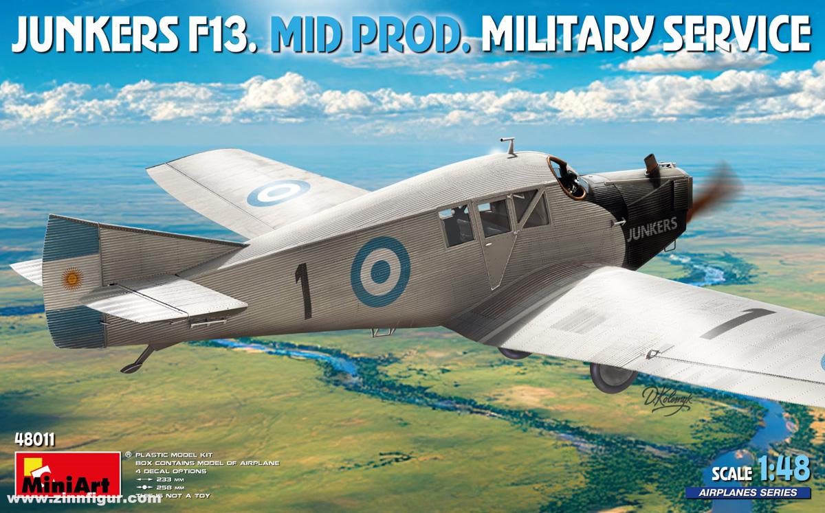 Miniart Junkers F13 mittlere Produktion 'Militär'