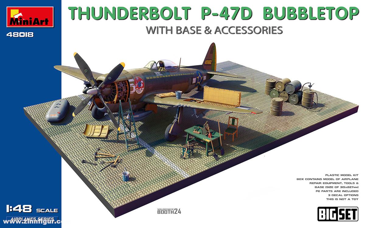 Miniart P-47D Thunderbolt Bubbletop mit Base und Zubehör