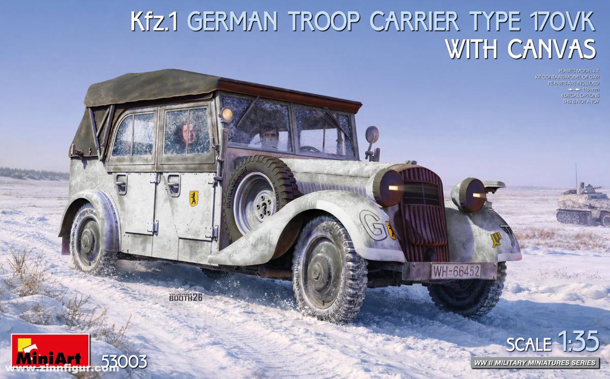 Miniart Kfz.1 Typ 170VK mit Plane