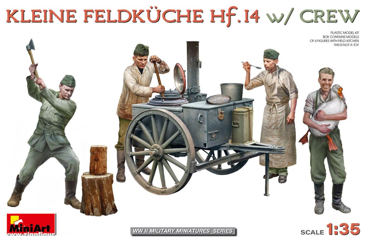 Miniart Kleine Feldküche Hf.14 mit Köchen