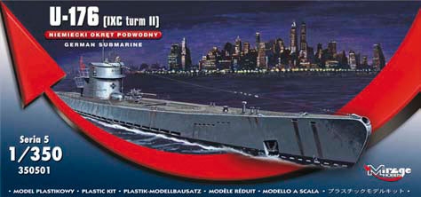Mirage Hobby U-Boot U-176 (IXC Turm II)