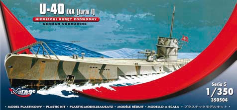 Mirage Hobby U-40 IXA (Turm I) Deutsches U-Boot