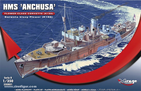 Mirage Hobby HMS Anchusa K186 Flower Class Corvette