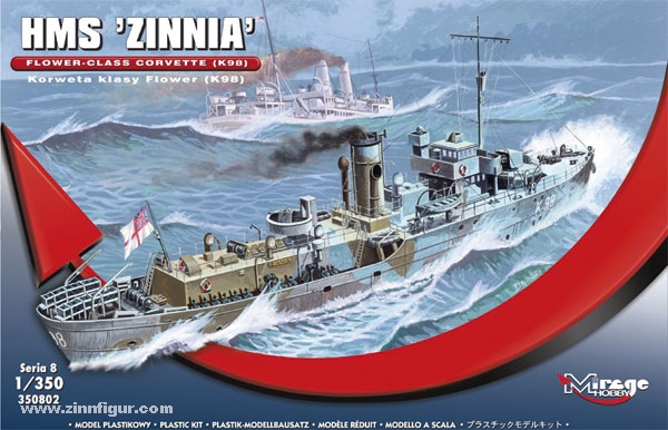 Mirage Hobby HMS Zinnia K98 Flower Class Corvette