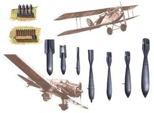 Mirage Hobby Deutsche Bomben WK.I und polnische Bomben WK.II