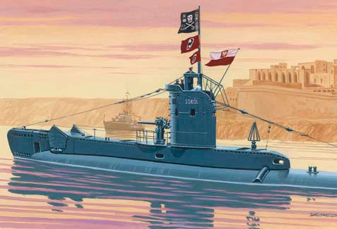 Mirage Hobby Polnisches U-Boot ORP Sokol