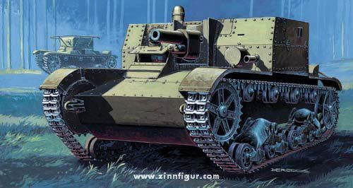 Mirage Hobby AT-1 Sturmgeschütz mit Inneneinrichtung