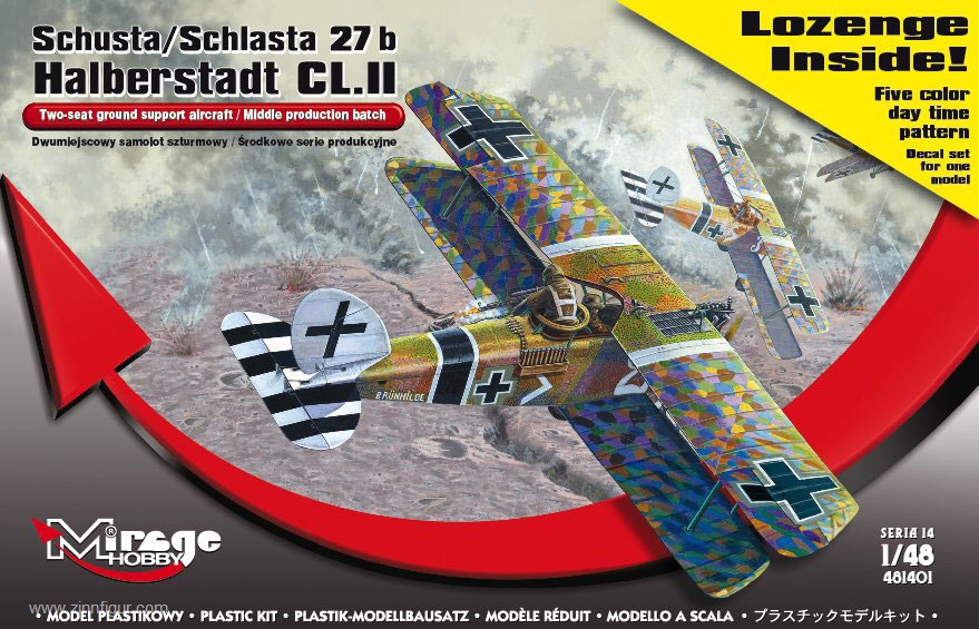 Mirage Hobby Halberstadt CL.II mit Lozenge Decals