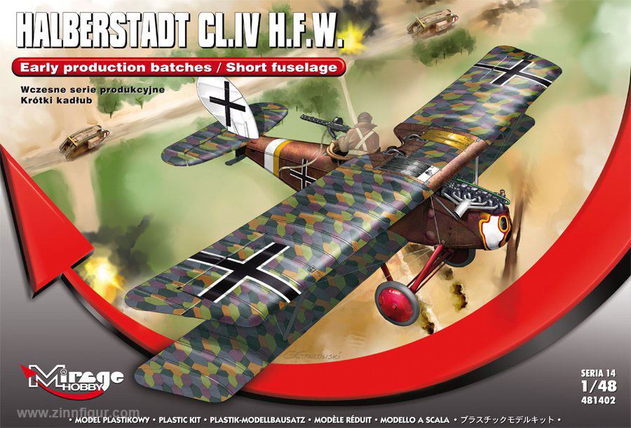 Mirage Hobby Halberstadt CL.IV H.F.W. frühe Produktion (kurzer Rumpf)