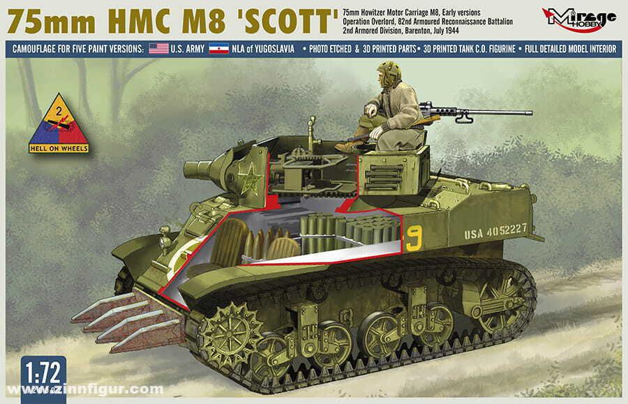 Mirage Hobby 75mm HMC M8 'Scott' frühe Version