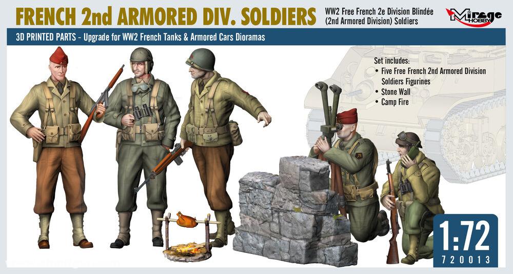 Mirage Hobby Französische Soldaten - 2nd Armored Division