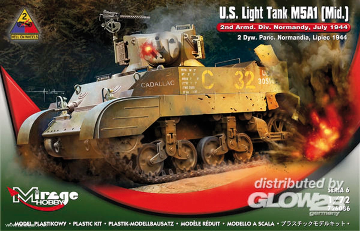 Mirage Hobby M5A1 mittlere Produktion