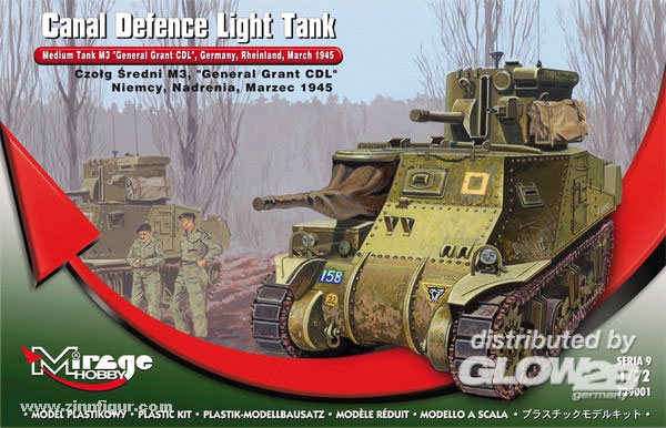 Mirage Hobby Canal Defence Light Tank M3 Grant