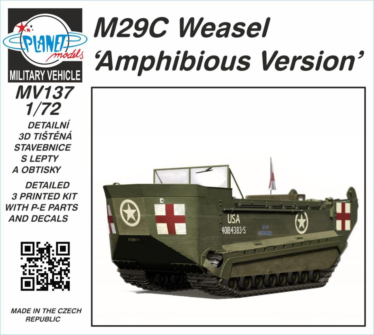 Planet Models M29C Weasel 'Amphibien-Version'