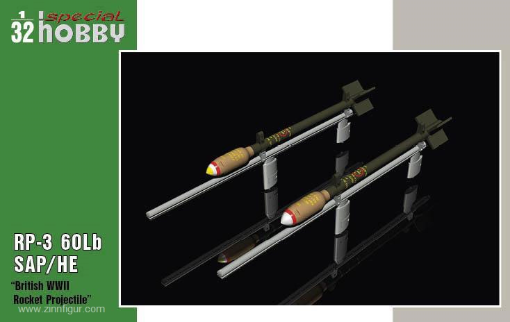 Special Hobby RP-3 60lb SAP Britische Raketen - 2. Weltkrieg