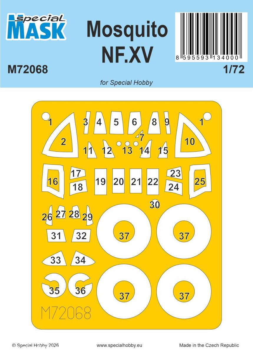 Special Hobby Mosquito NF Mk.XV - Special Mask (Special Hobby)