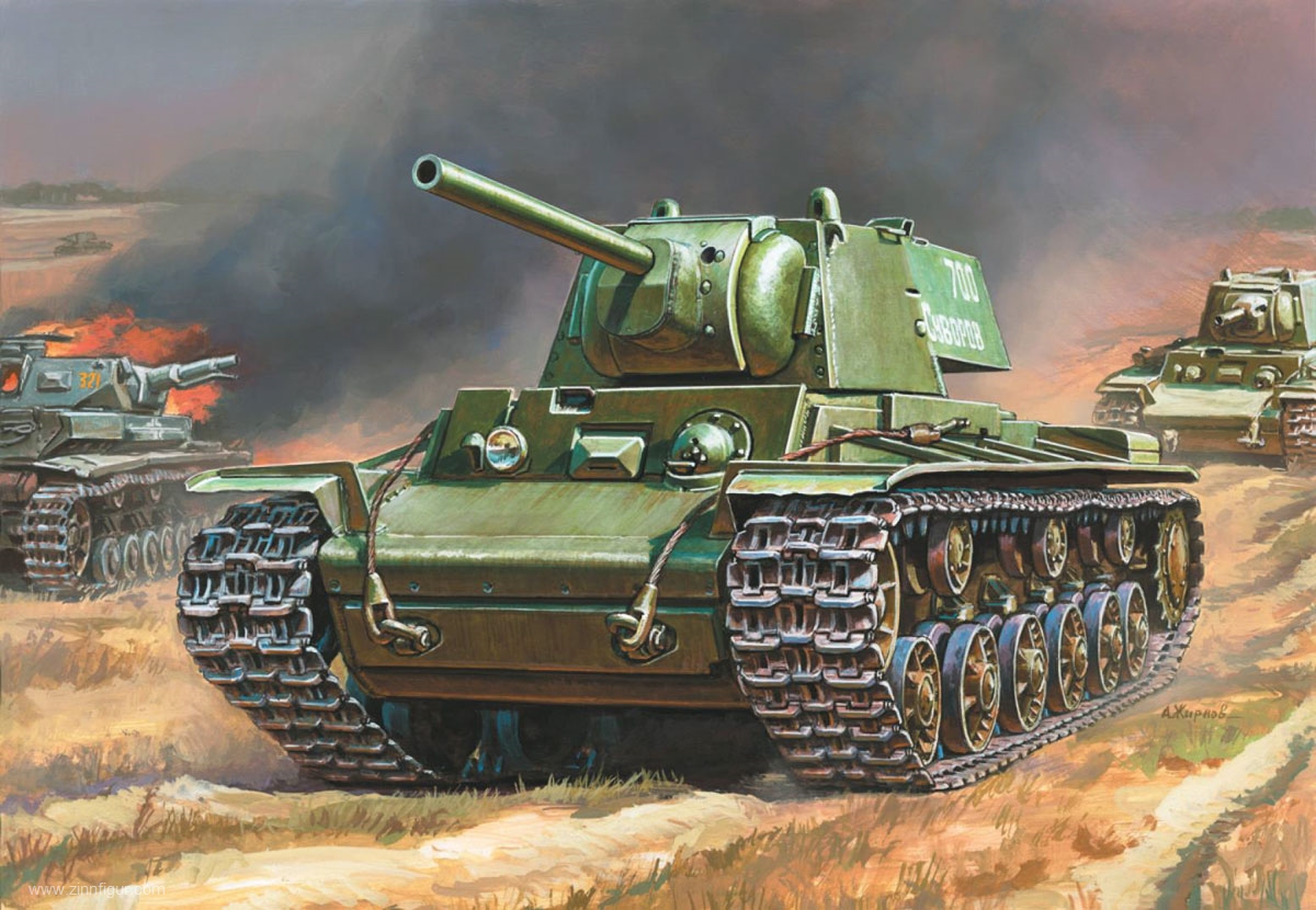 Zvezda Sowjetischer Schwerer Panzer KV-1 Wargame Add-On