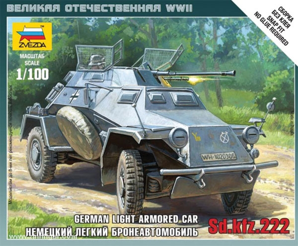 Zvezda Sd.Kfz. 222 Panzerwagen Wargame Add-On