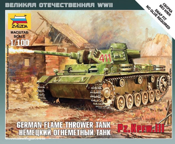 Zvezda Panzer III Flammpanzer Wargame Add-On
