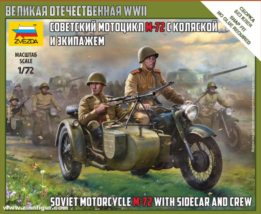 Zvezda M-72 Motorrad mit Beiwagen - Wargames Add-On