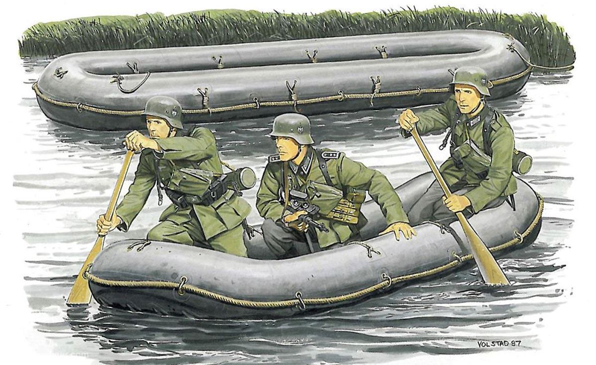 Dragon Models Deutsche Sturmpioniere mit Schlauchboot