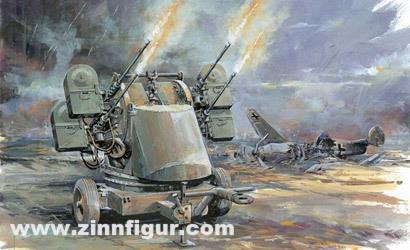 Dragon Models Quad Gun Trailer M55