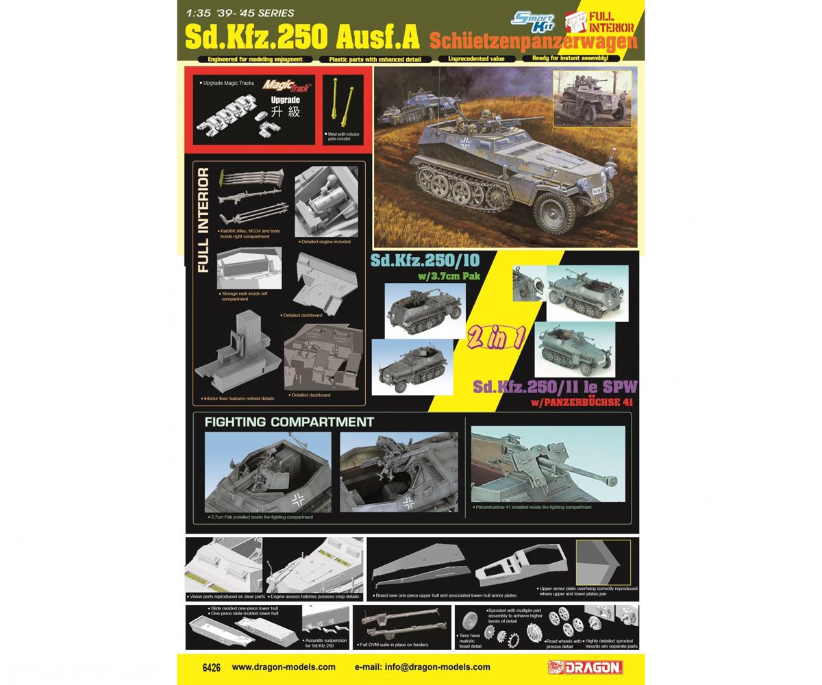 Dragon Models Sd.Kfz.250 Ausf.A SchützenPzWg.2/1